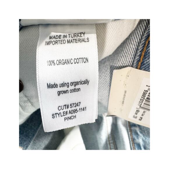 Agolde A095-1141 Pinch Waist High Rise Kick Jeans Riptide Blue Size 28 NWT - Picture 8 of 12